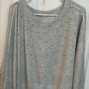 Jessica Simpson Gray Studded Sweatshirt